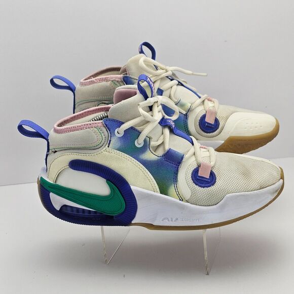 Nike Air Zoom Crossover 2 SE GS Sail Kids 5Y Purple Athletic Basketball Shoes - Picture 1 of 9
